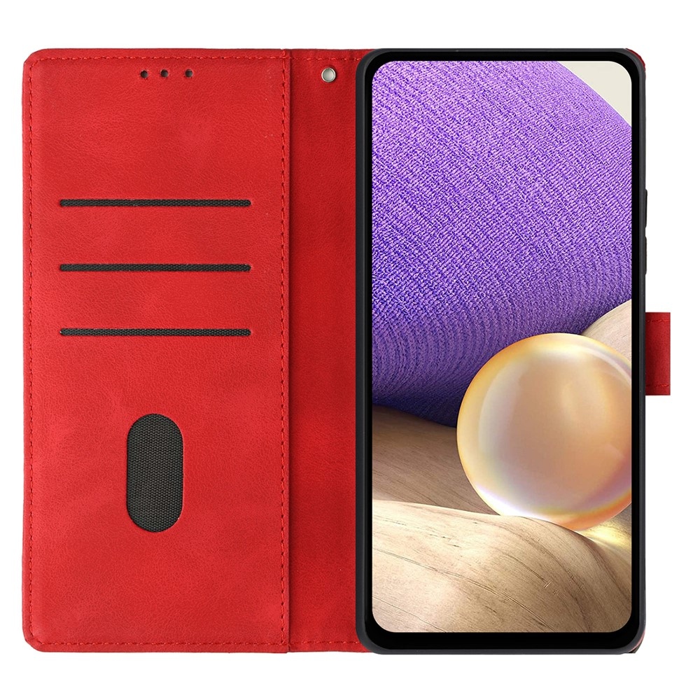 Triangles knižkové puzdro na Xiaomi 15T - červené