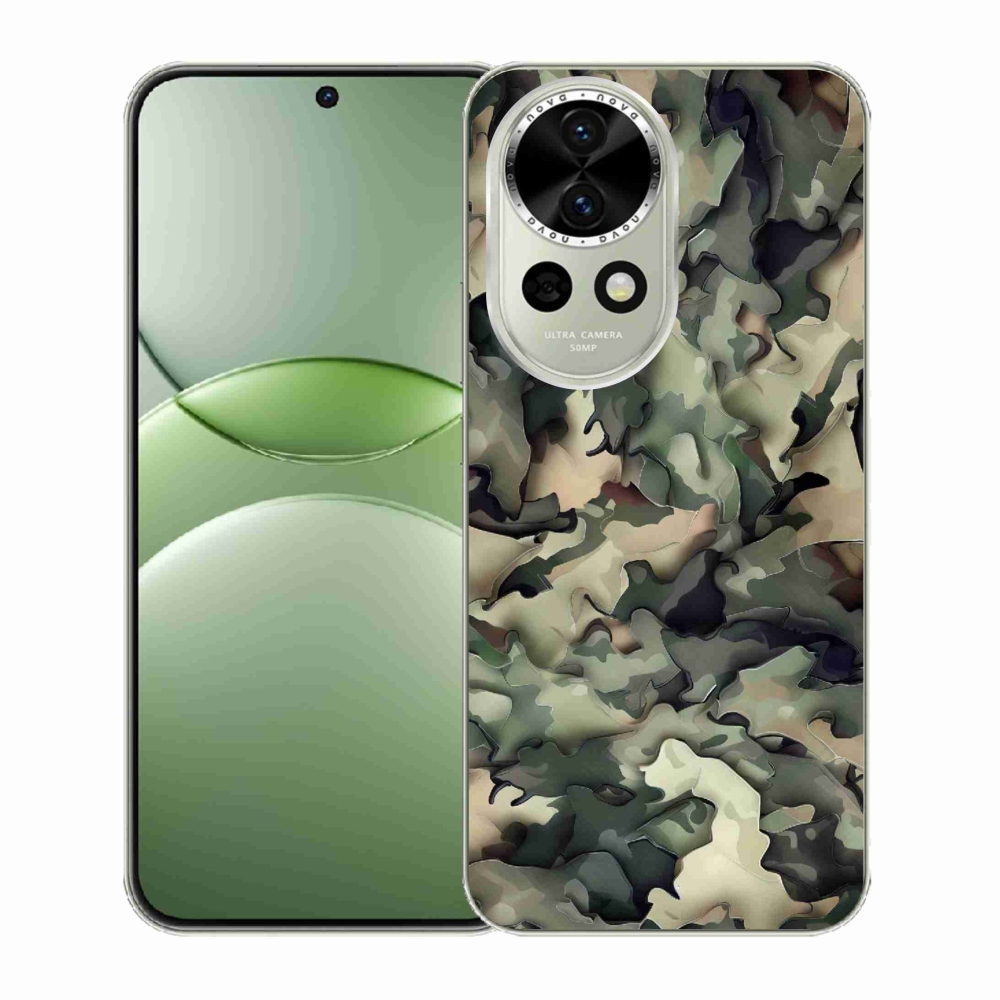 Gélový kryt mmCase na Huawei Nova 13 5G - maskáčový vzor 9