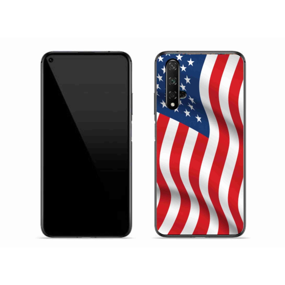 Gélový kryt mmCase na mobil Honor 20 - USA vlajka