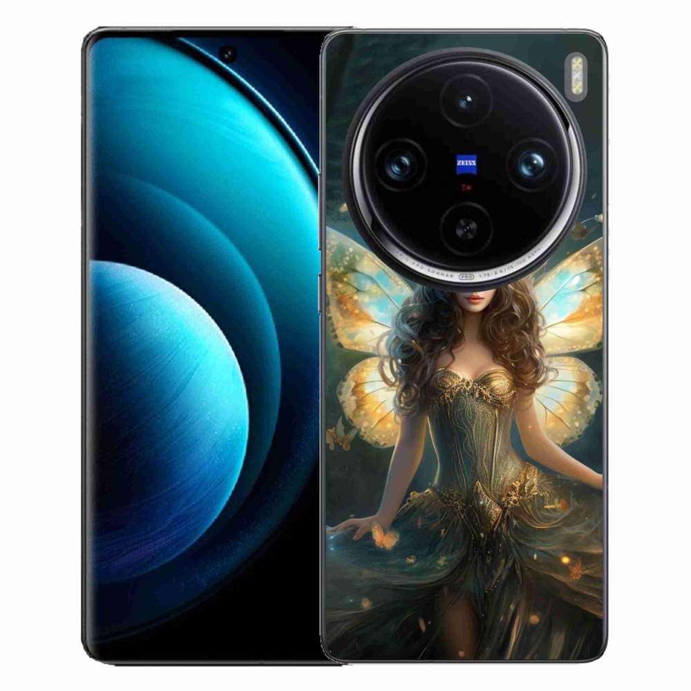 Gélový kryt mmCase na Vivo X100 Pro 5G - motýlia žena