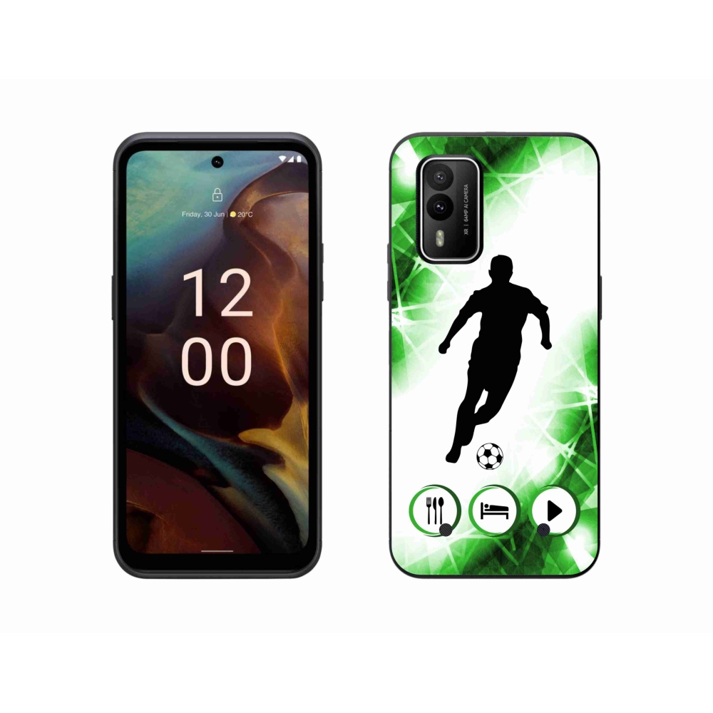 Gélový kryt mmCase na Nokia XR21 - futbalista