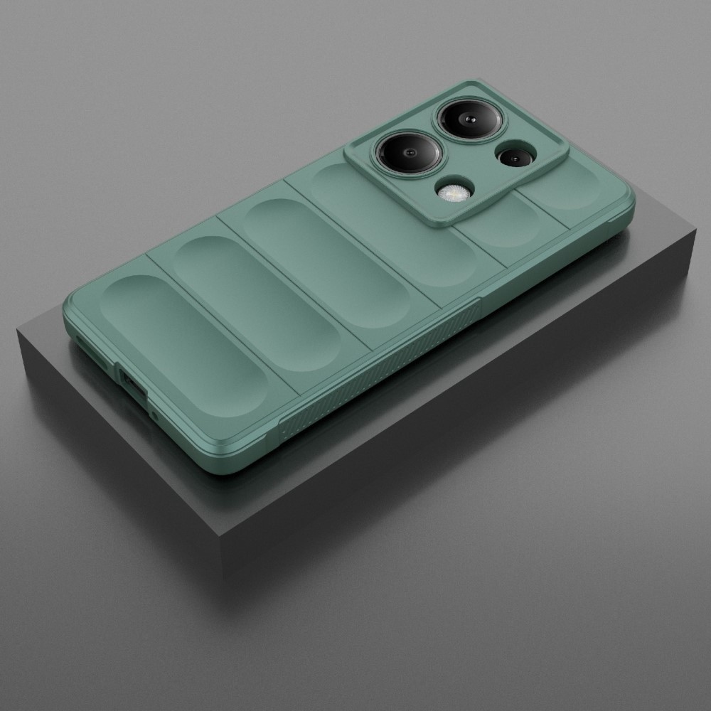 Rugg odolný gélový obal na Xiaomi Redmi Note 14S - zelený