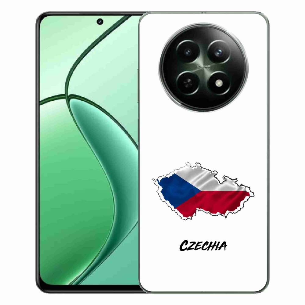 Gélový kryt mmCase na Realme 12 5G/12x 5G - Czechia biele pozadie