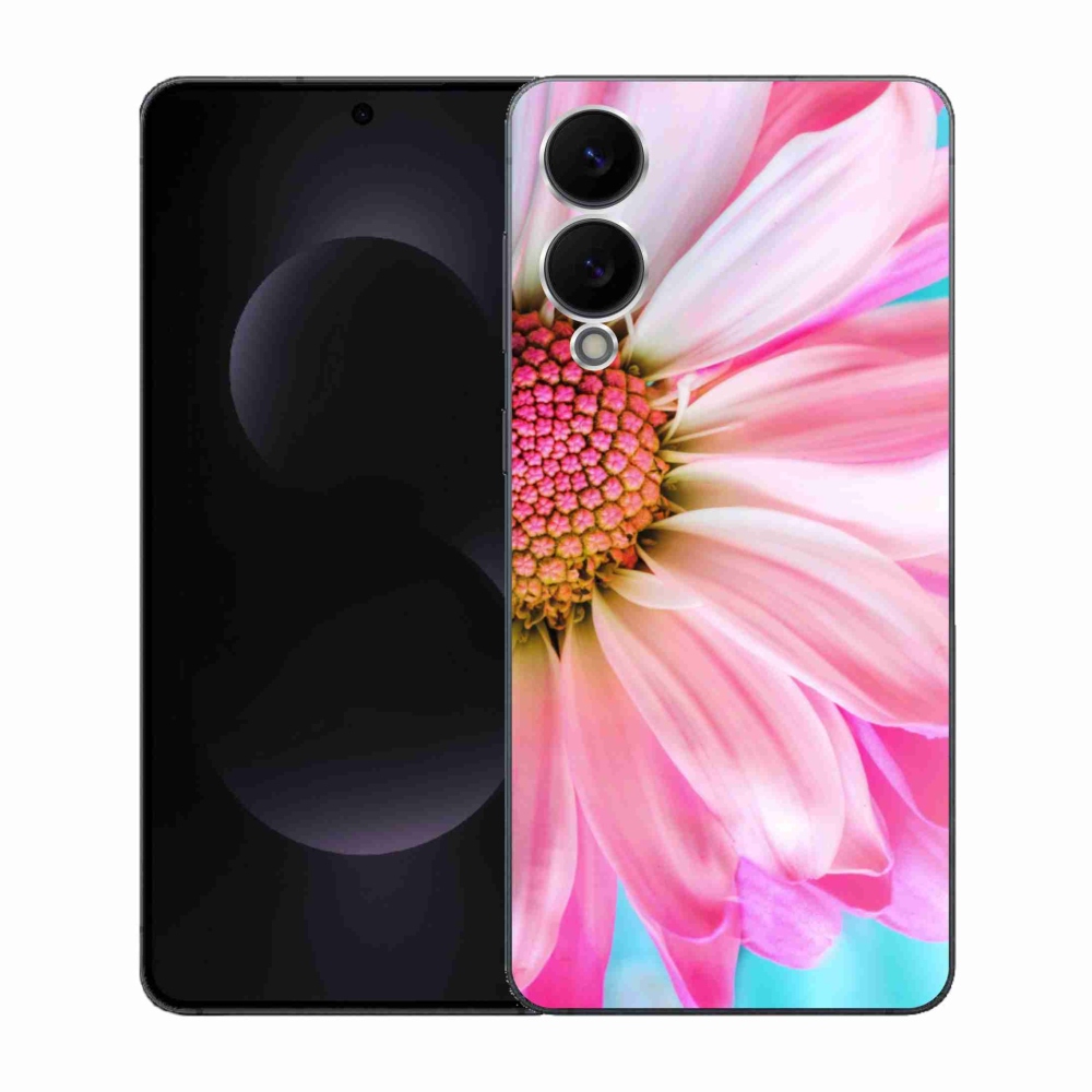 Gélový kryt mmCase na Samsung Galaxy S25 Edge - ružová kvetina