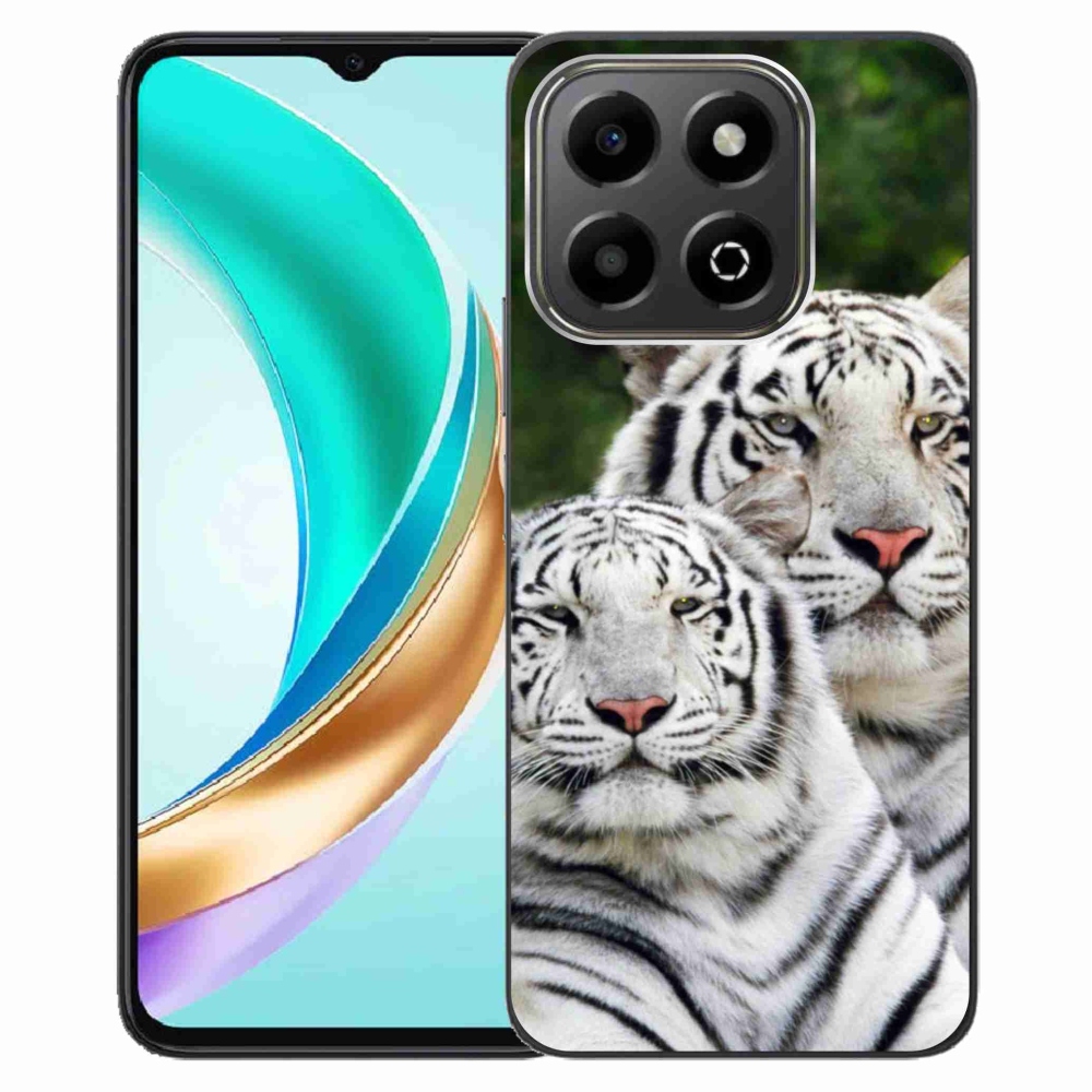 Gélový kryt mmCase na Honor X6b - bieli tigre
