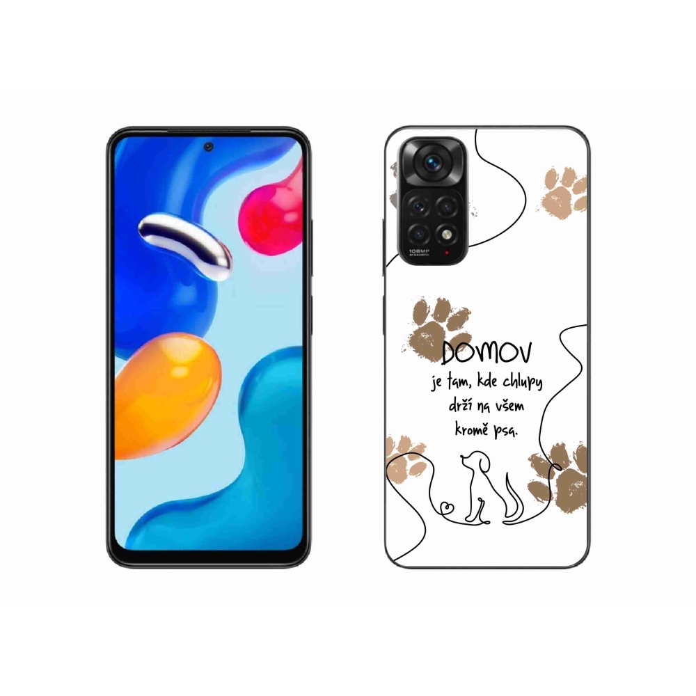 Gélový kryt mmCase na Xiaomi Redmi Note 11 4G - psí motív biele pozadie