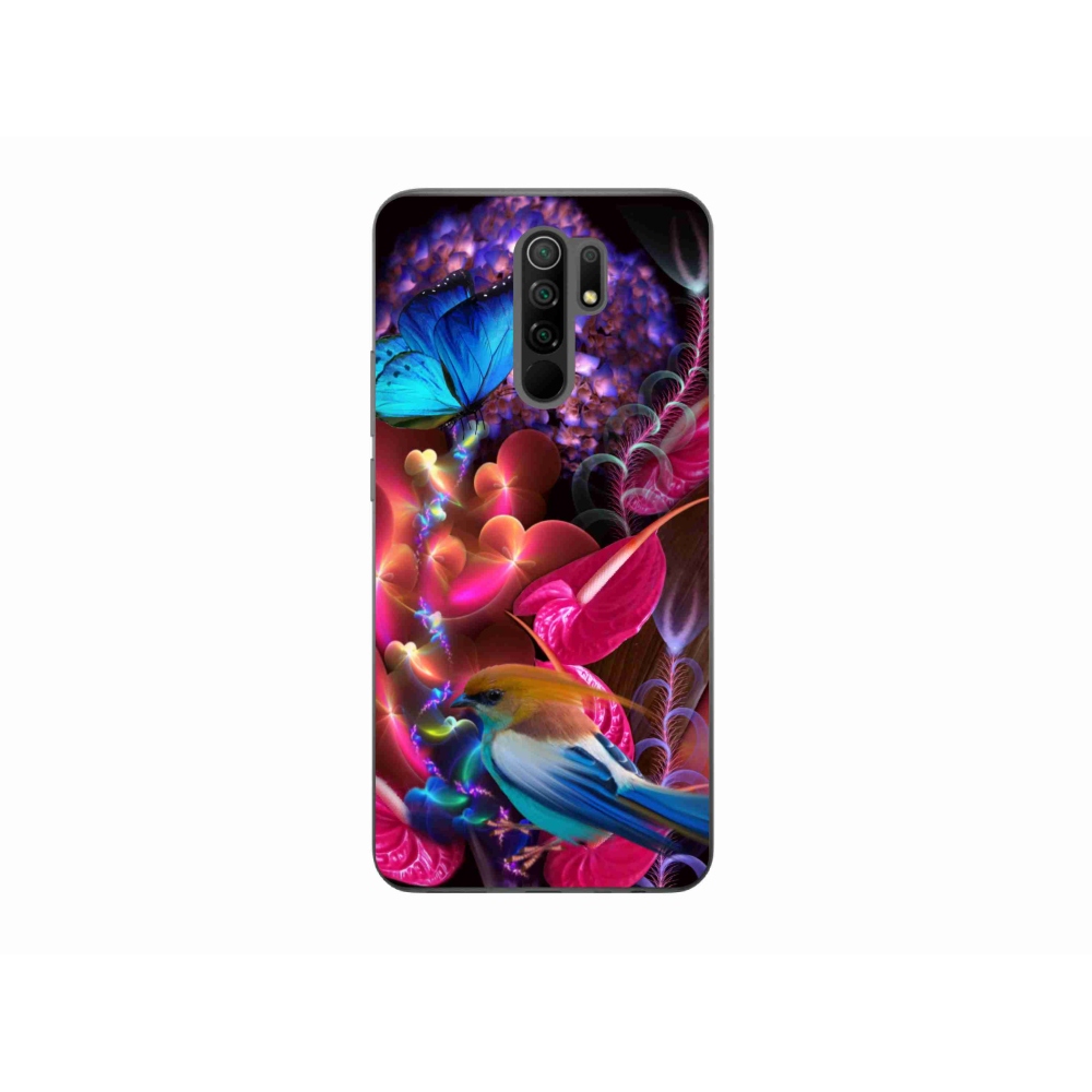 Gelový kryt mmCase na Xiaomi Redmi 9 - barevné květiny