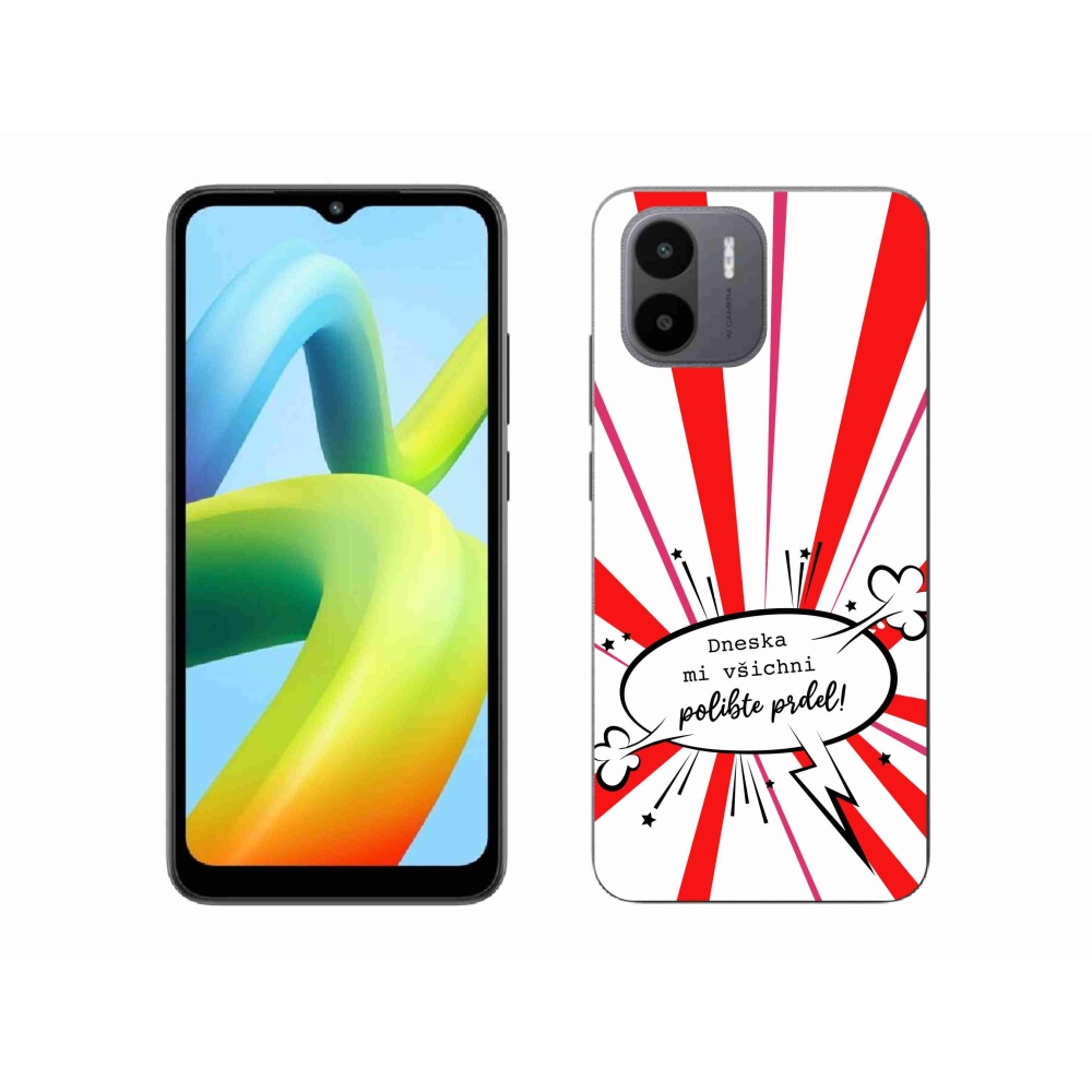 Gélový kryt mmCase na Xiaomi Redmi A1 - vtipný text 15 biele pozadie