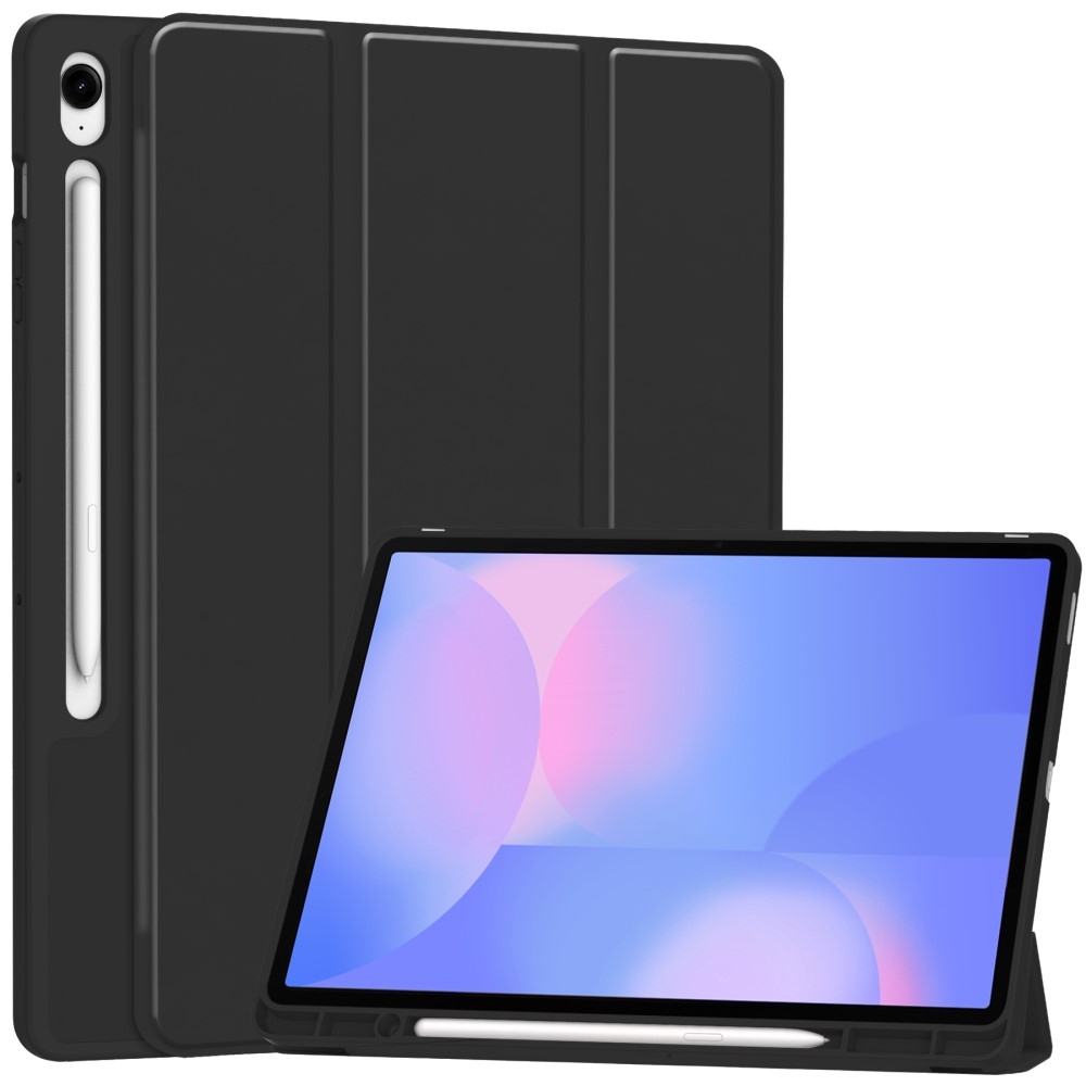Cases chytré zatváracie púzdro na Samsung Galaxy Tab S10 FE+ - čierne