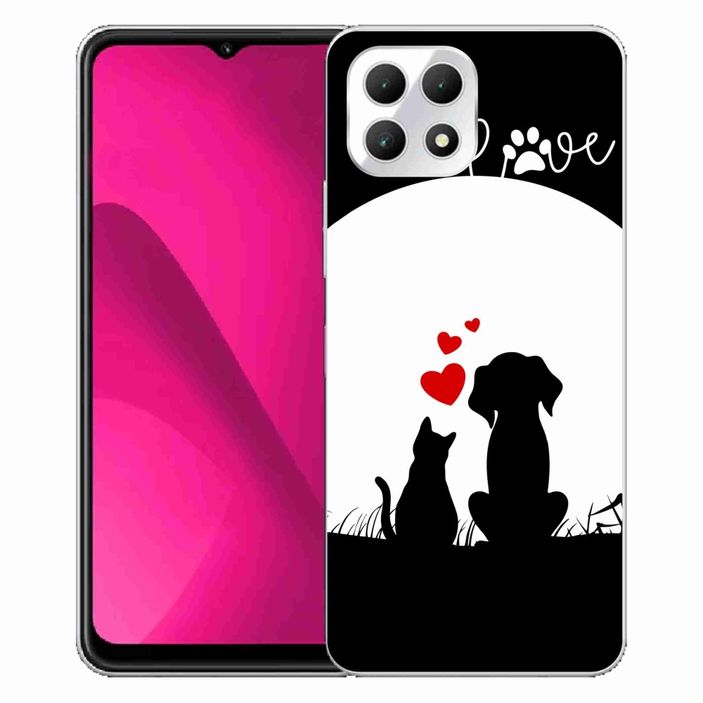 Gélový kryt mmCase na T-Mobile T Phone 2 - zvieracia láska