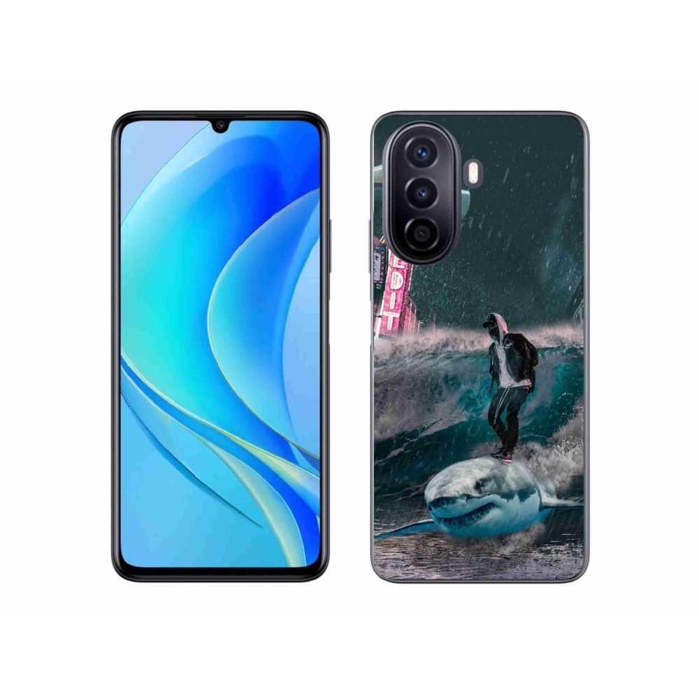 Gelový kryt mmCase na Huawei Nova Y70 - žralok