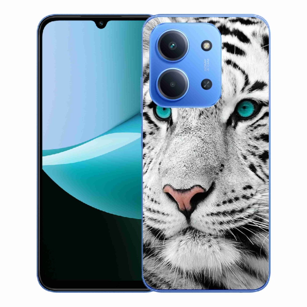 Gélový kryt mmCase na Xiaomi Redmi 15C 4G/5G (173mm) - biely tiger