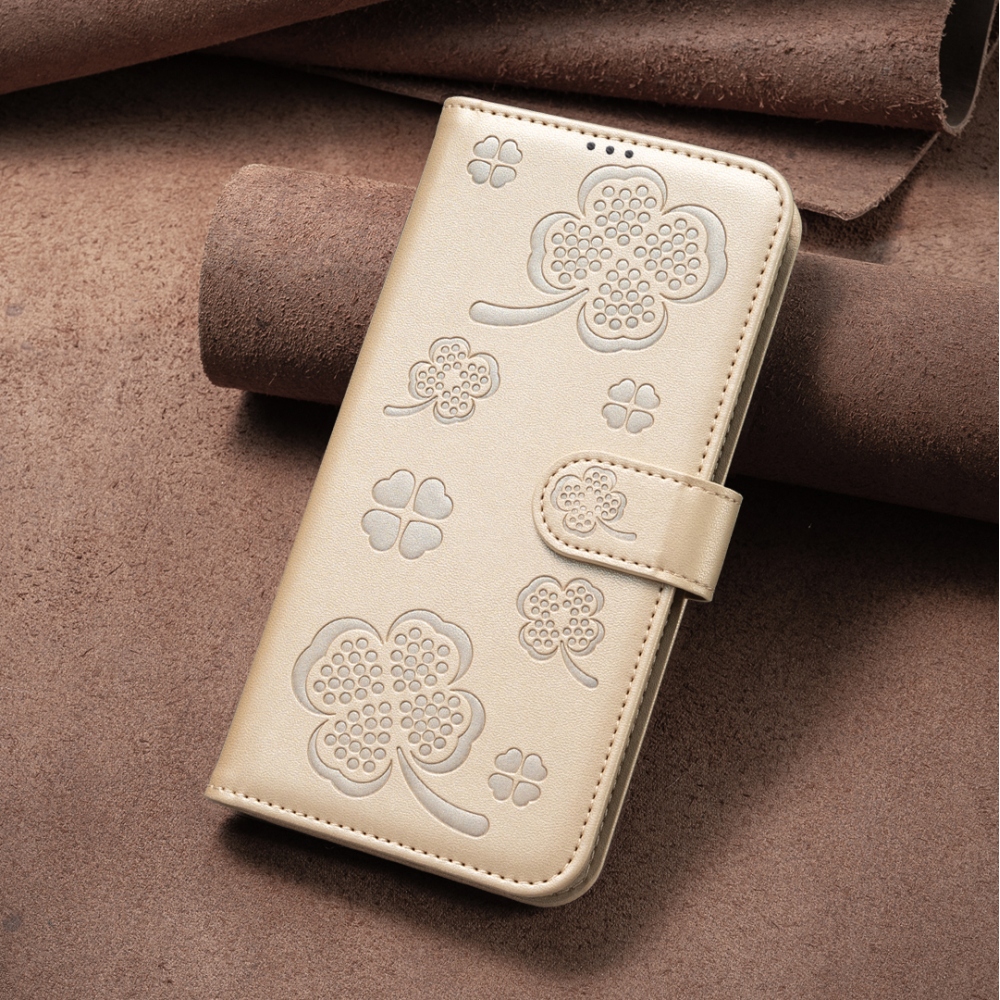 Clover knižkové púzdro na iPhone 17 Air - zlaté