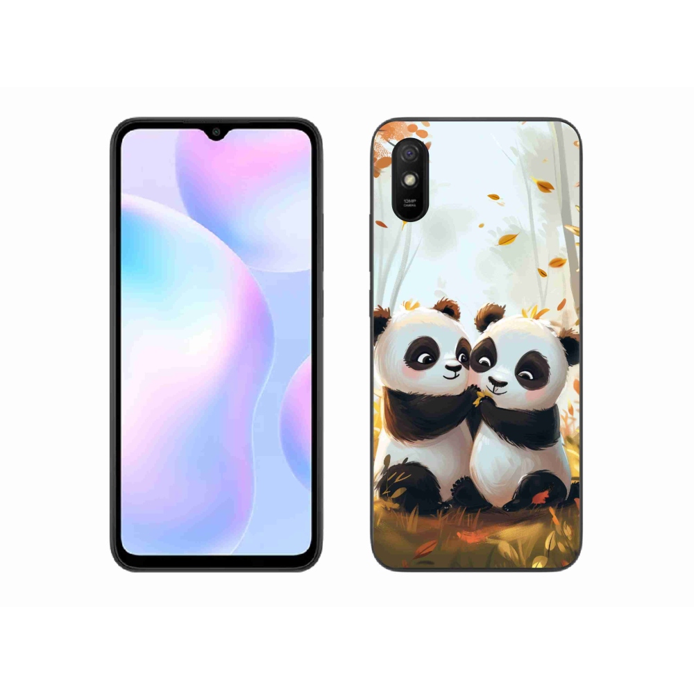 Gélový kryt mmCase na Xiaomi Redmi 9A - pandy