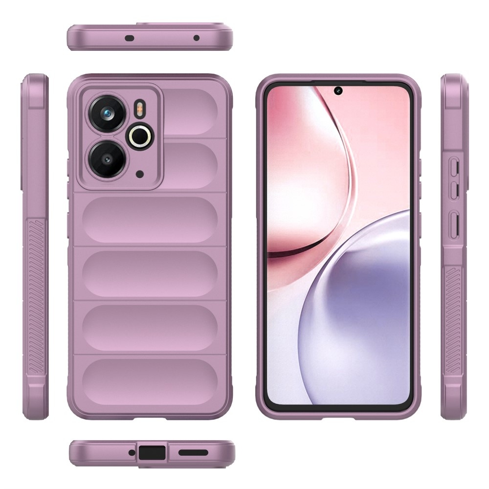 Rugg odolný gélový obal na Realme 14 5G - svetlofialový