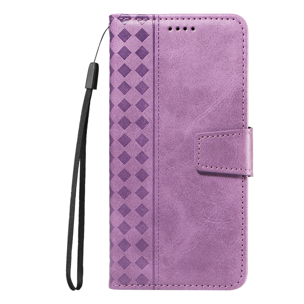 Grids knižkové púzdro na Xiaomi Redmi 15C 4G/5G (173mm) - svetlofialové