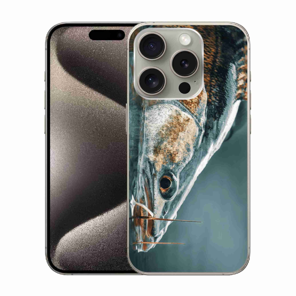 Gélový obal mmCase na iPhone 15 Pro - zubáč