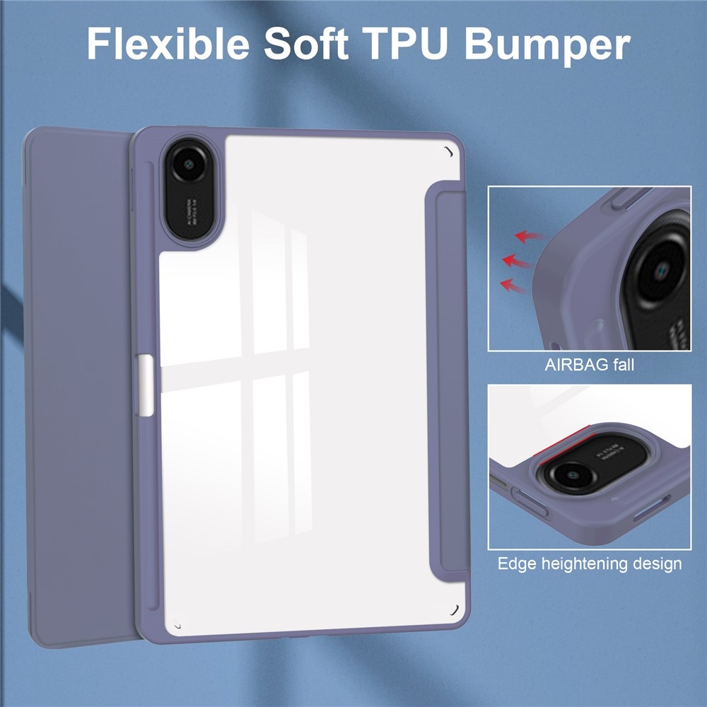 Case chytré zatváracie púzdro na tablet Xiaomi Redmi Pad 2 - fialové