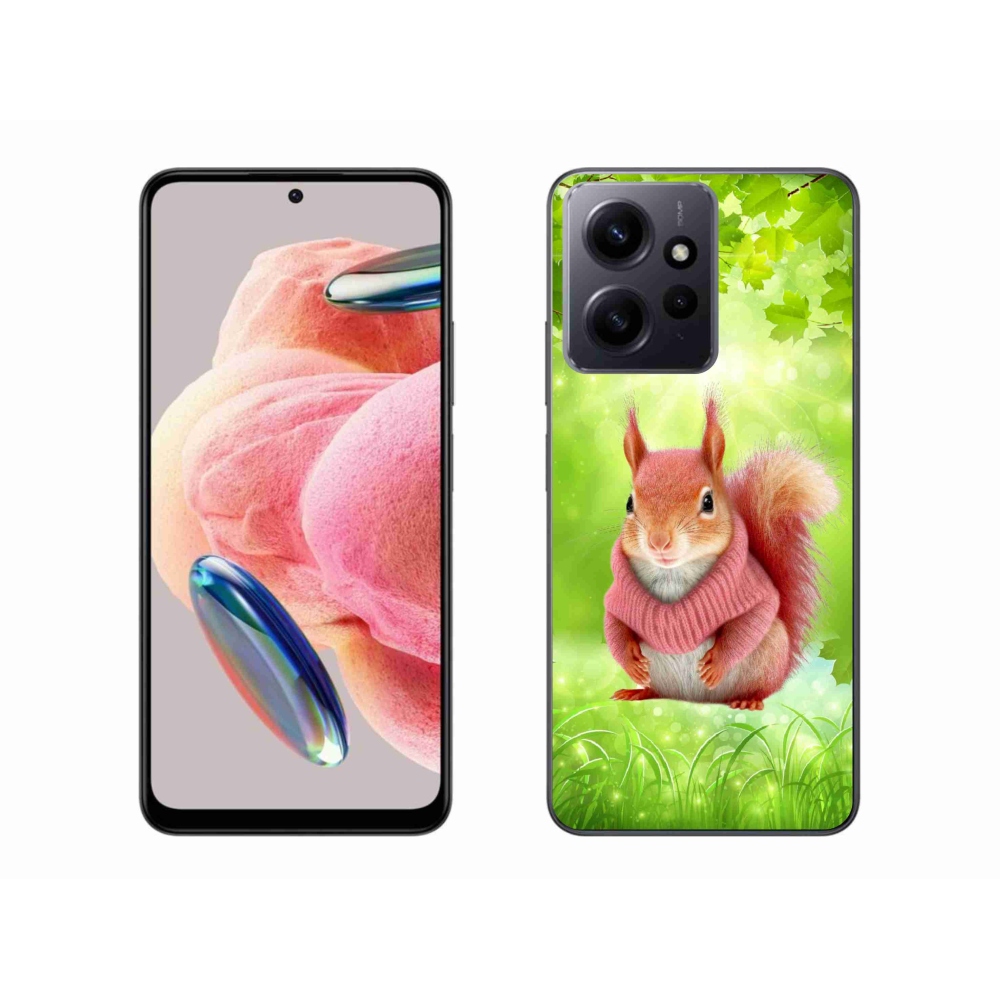 Gélový kryt mmCase na Xiaomi Redmi Note 12 4G - veverička vo svetri