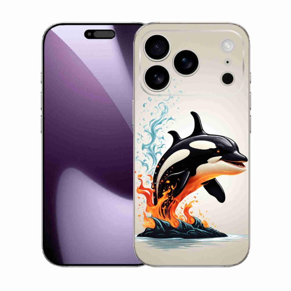 Gélový kryt mmCase na iPhone 17 Pro - kosatka