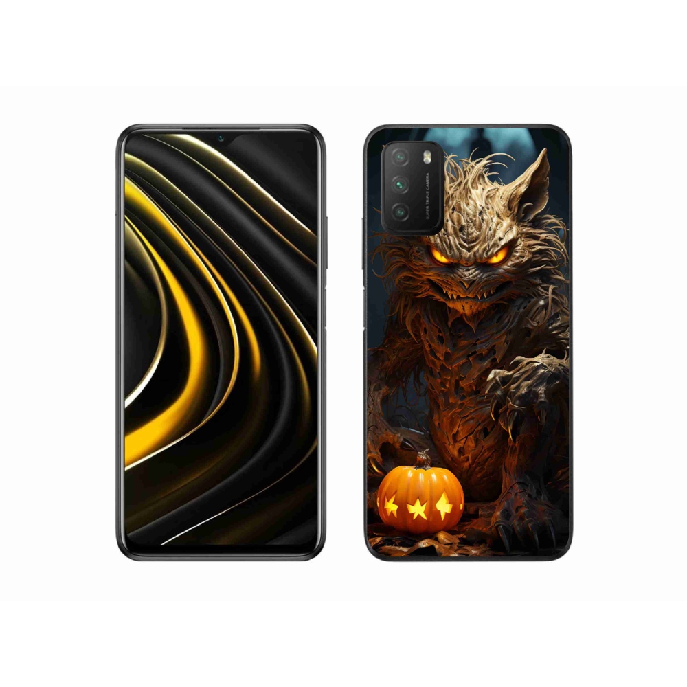 Gélový kryt mmCase na Xiaomi Poco M3 - halloweenska príšera