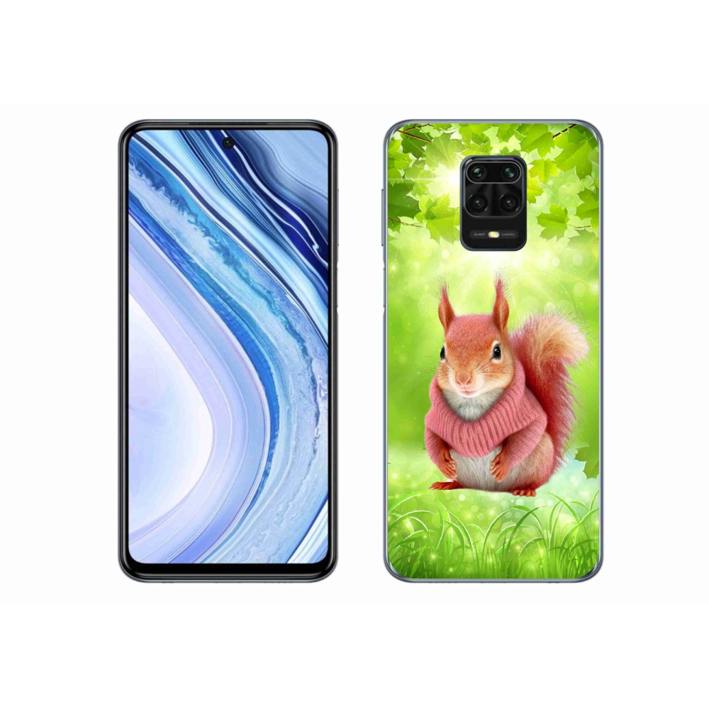 Gélový kryt mmCase na Xiaomi Redmi Note 9S - veverička vo svetri