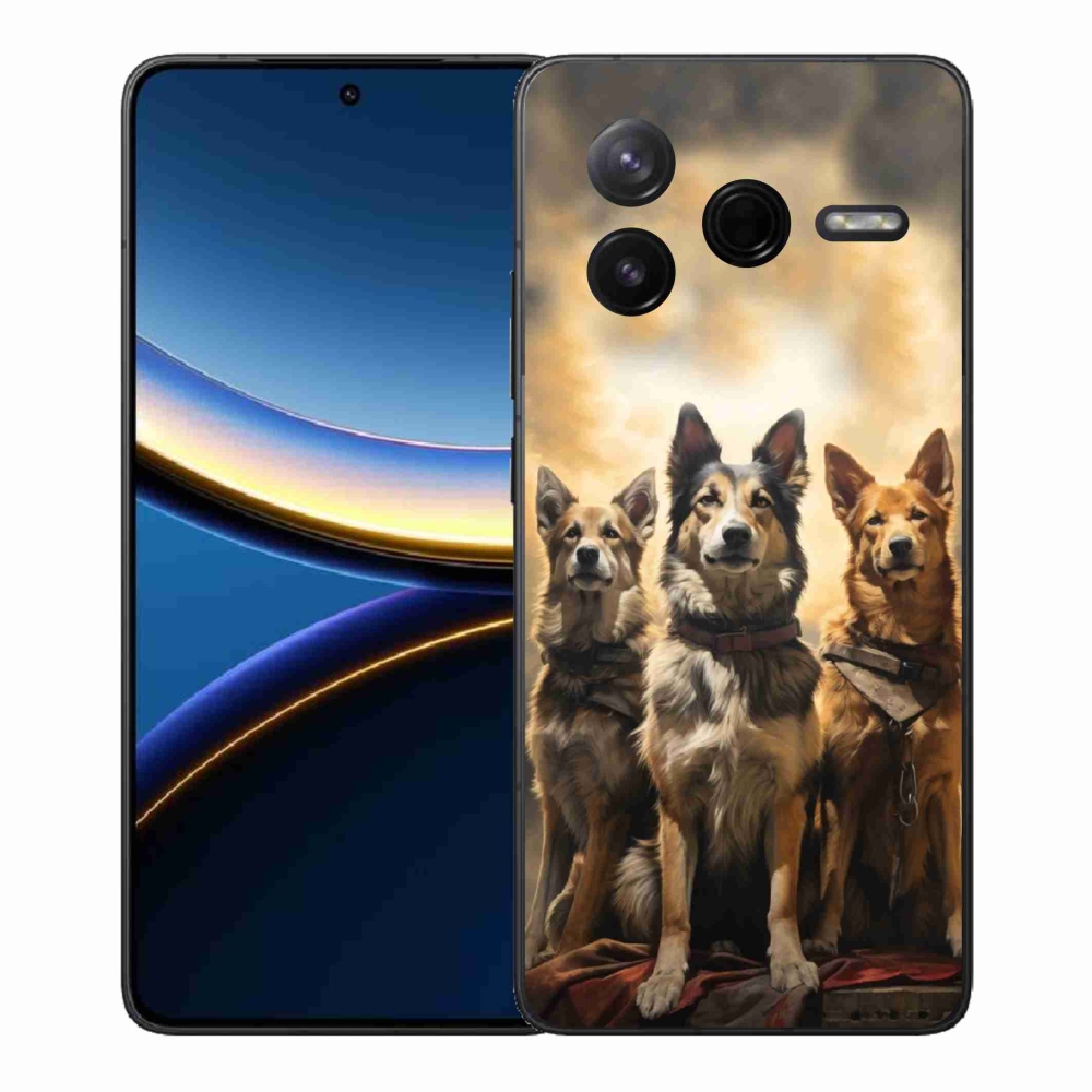 Gélový kryt mmCase na Xiaomi Poco F7 Pro - tri psy