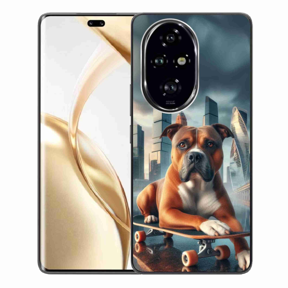 Gélový kryt mmCase na Honor 200 Pro 5G - pes na skateboarde
