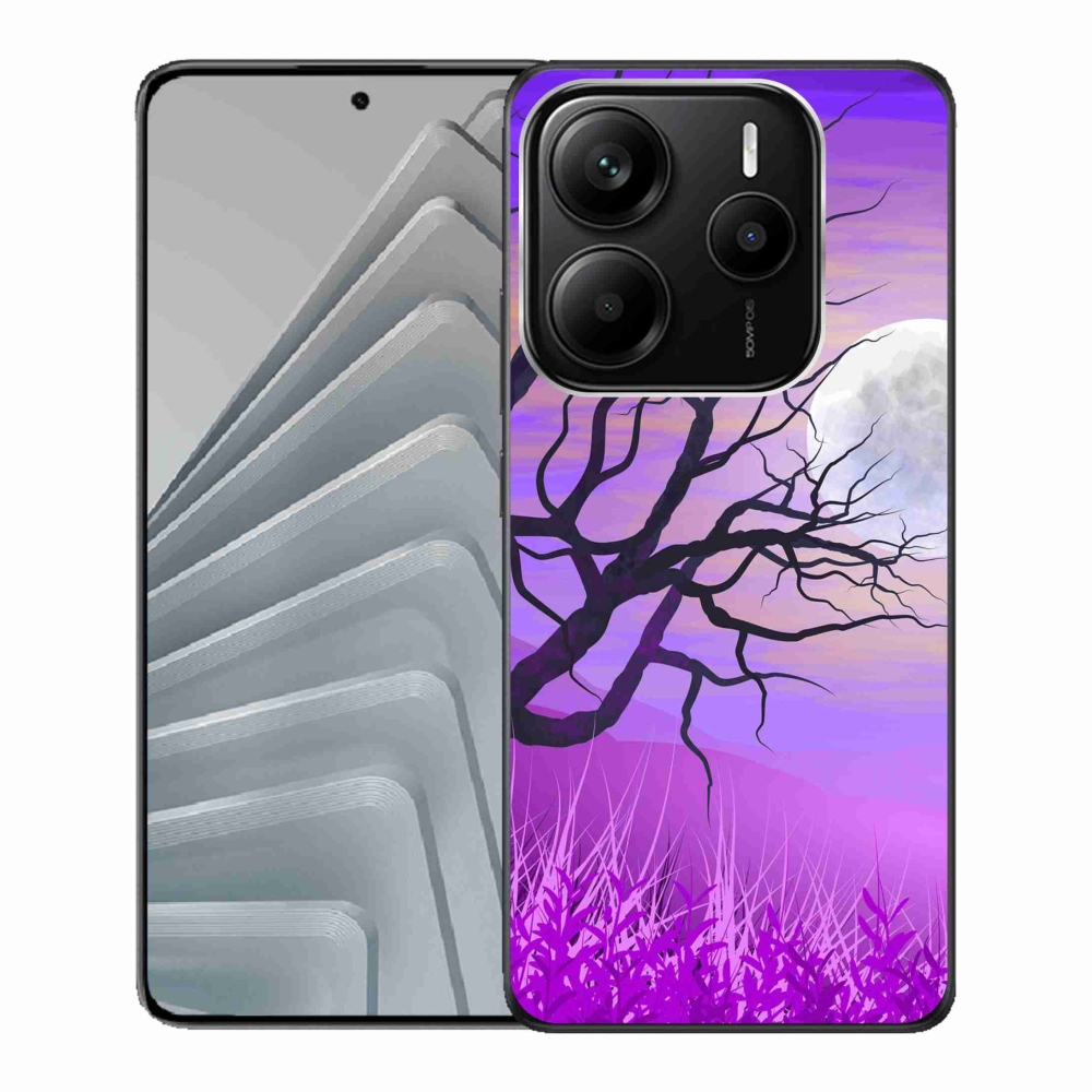 Gélový kryt mmCase na Xiaomi Redmi Note 14 5G - kreslený opadaný strom