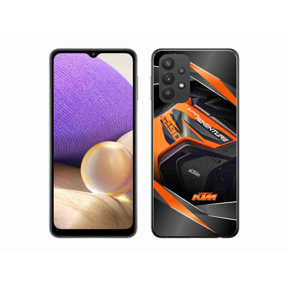 Gélový kryt mmCase na Samsung Galaxy A32 5G - motorka ktm