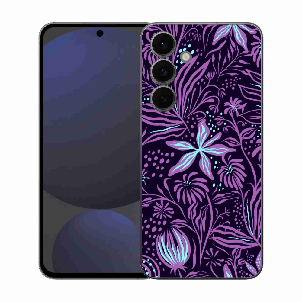 Gélový kryt mmCase na Samsung Galaxy S25 FE - kvety 2
