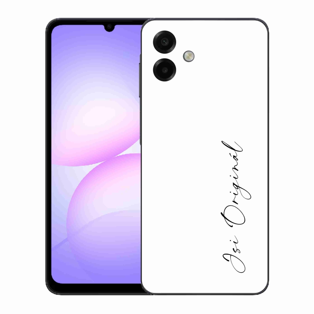 Gélový kryt mmCase na Samsung Galaxy A07 4G - si originál biele pozadie