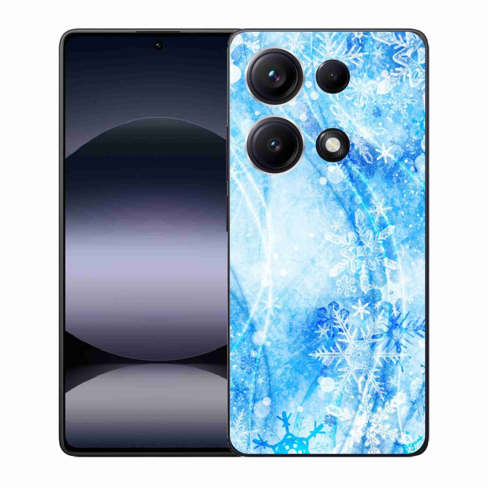 Gélový kryt mmCase na Xiaomi Redmi Note 14S - snehové vločky