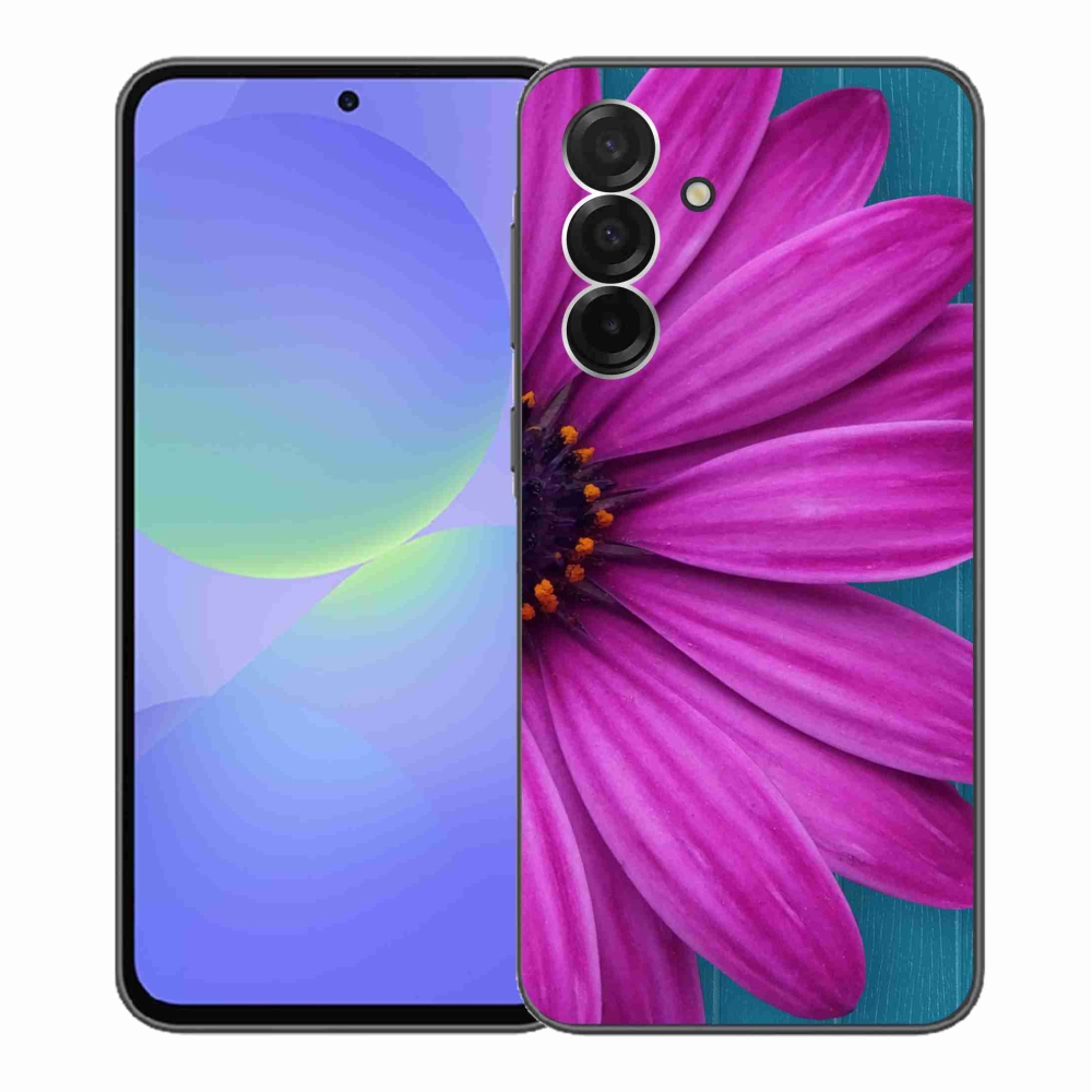 Gélový kryt mmCase na Samsung Galaxy A36 5G - fialová margaréta