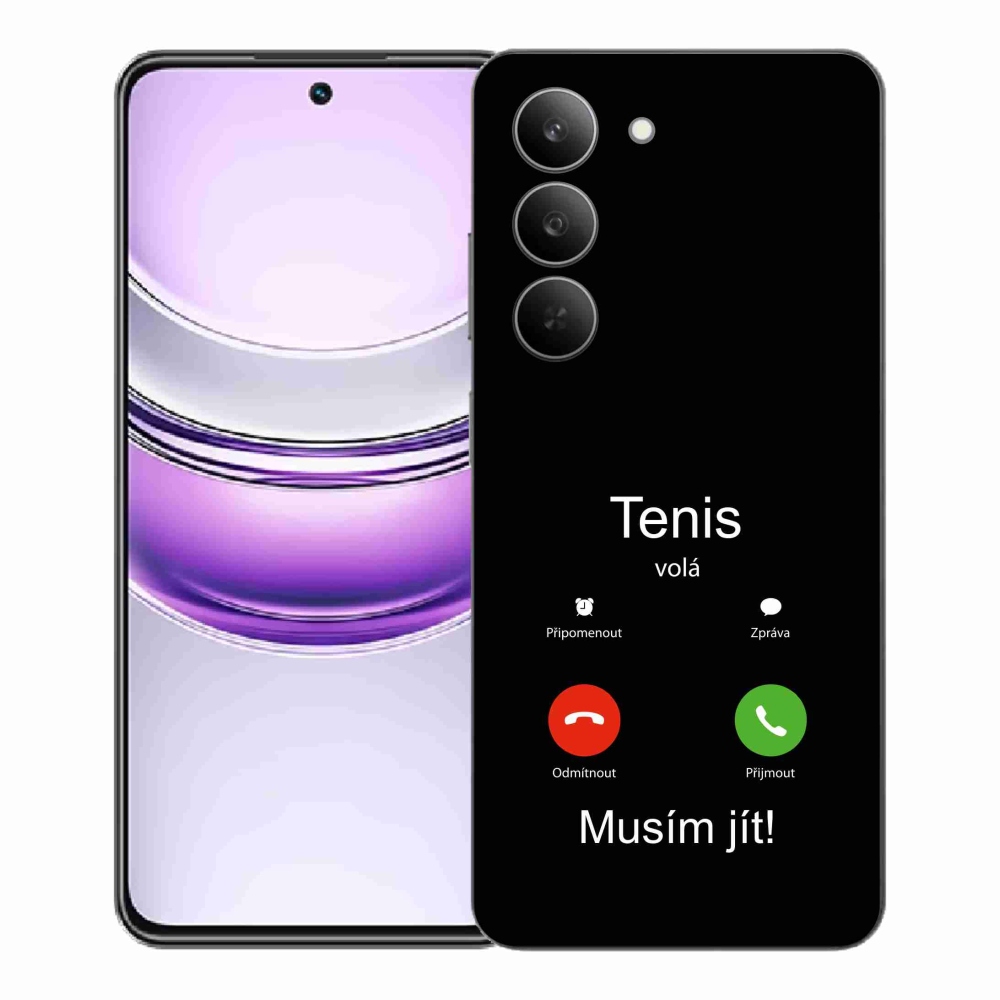 Gélový kryt mmCase na Realme 14x 5G - tenis volá čierne pozadie
