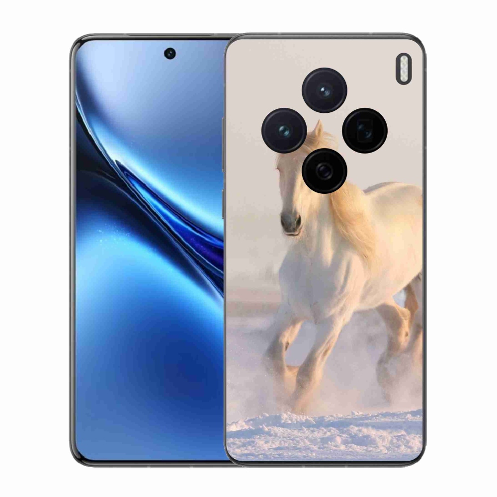 Gélový kryt mmCase na Vivo X200 5G - kôň v snehu