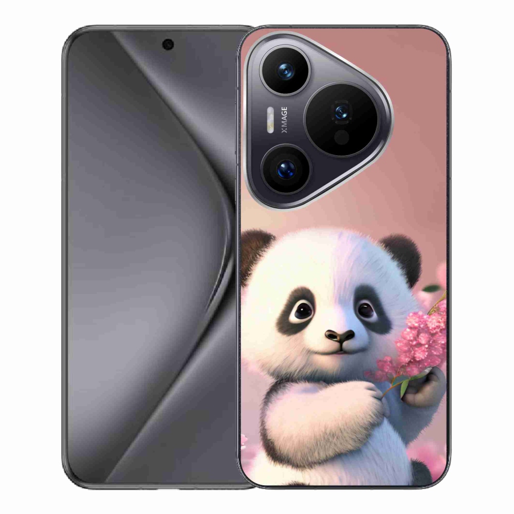 Gélový kryt mmCase na Huawei Pura 70 Pro - roztomilá panda