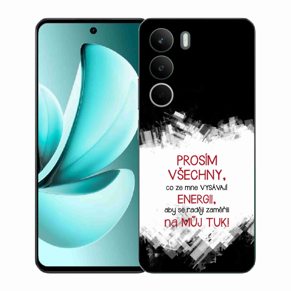 Gélový kryt mmCase na Realme C71 - vtipný text 1 červený