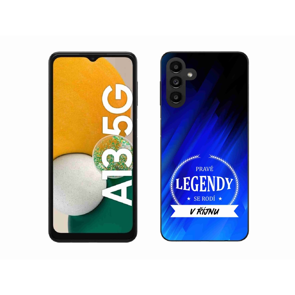 Gélový kryt mmCase na Samsung Galaxy A13 5G - legendy v októbri modré pozadí