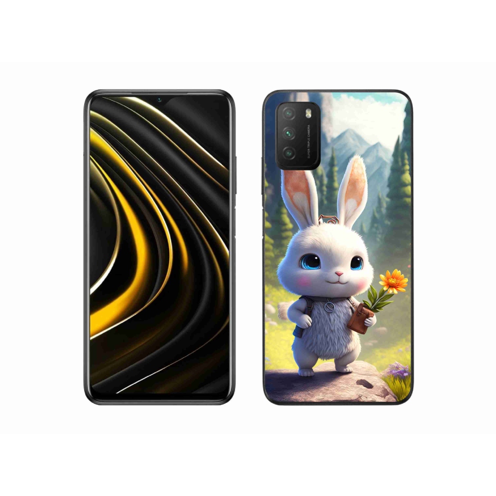 Gélový kryt mmCase na Xiaomi Poco M3 - roztomilý zajačik