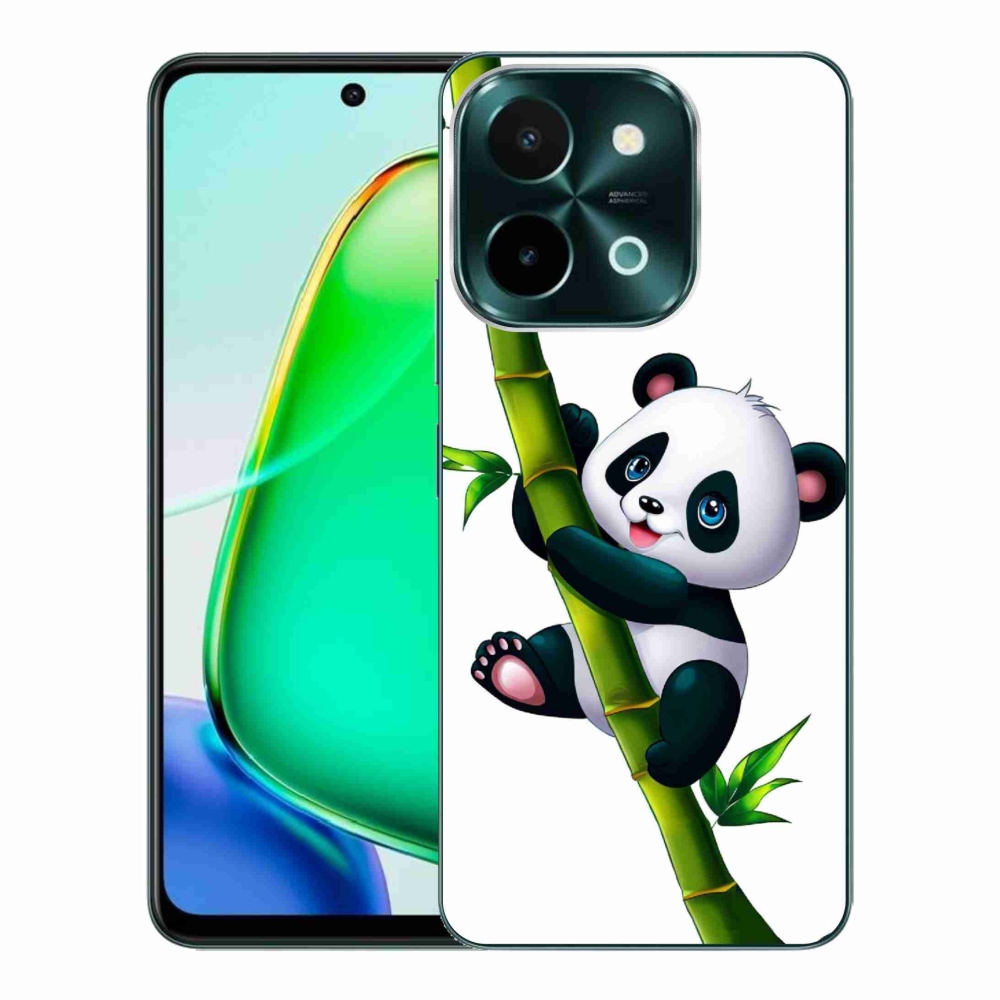 Gélový kryt mmCase na Vivo Y28 - panda na bambuse