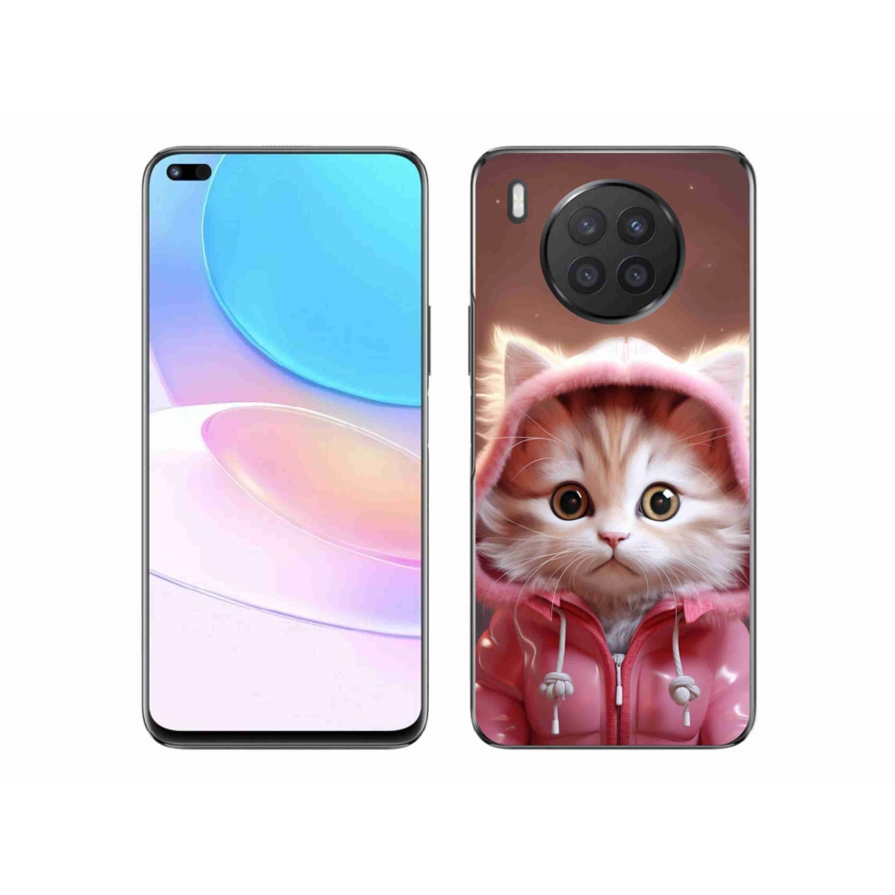 Gélový kryt mmCase na Huawei Nova 8i - roztomilé mačiatko 3