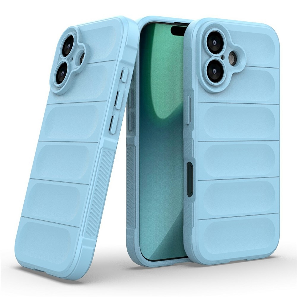 Rugg odolný gélový obal na iPhone 17 - svetlomodrý