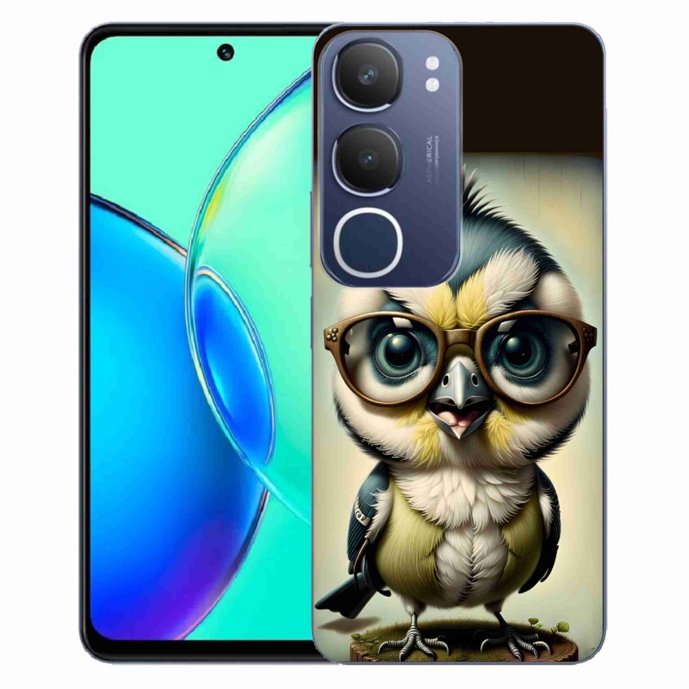 Gélový kryt mmCase na Vivo Y19s - mláďa s okuliarmi