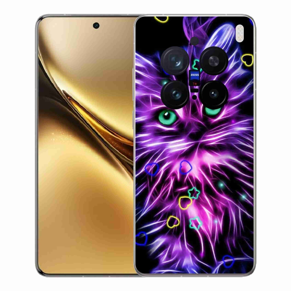 Gélový kryt mmCase na Vivo X200 Pro 5G - abstraktná mačka