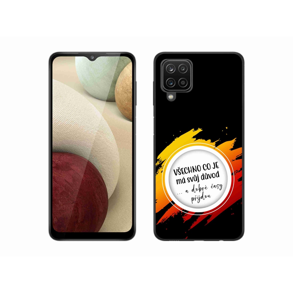 Gélový kryt mmCase na Samsung Galaxy M12 - citát 3 čierne pozadie