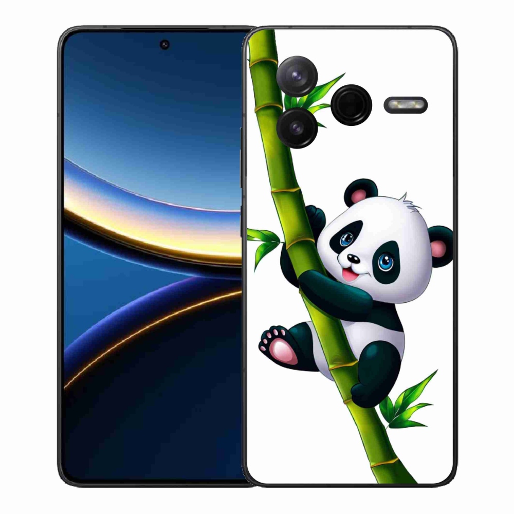 Gélový kryt mmCase na Xiaomi Poco F7 Pro - panda na bambuse
