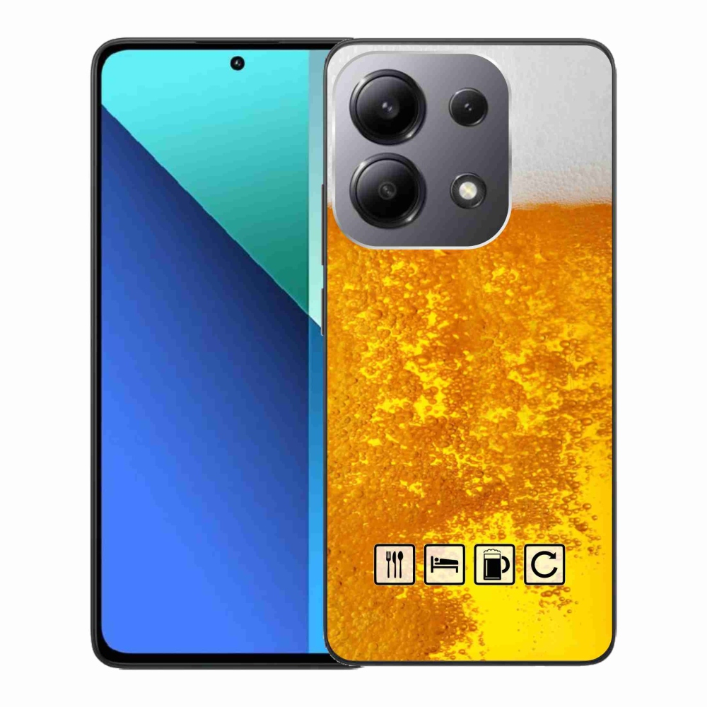 Gélový kryt mmCase na Xiaomi Redmi Note 13 - pivný motív 3