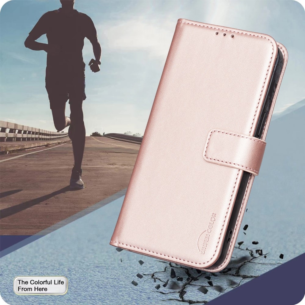 BNF knižkové púzdro na Samsung Galaxy Xcover 7 Pro - ružovozlaté
