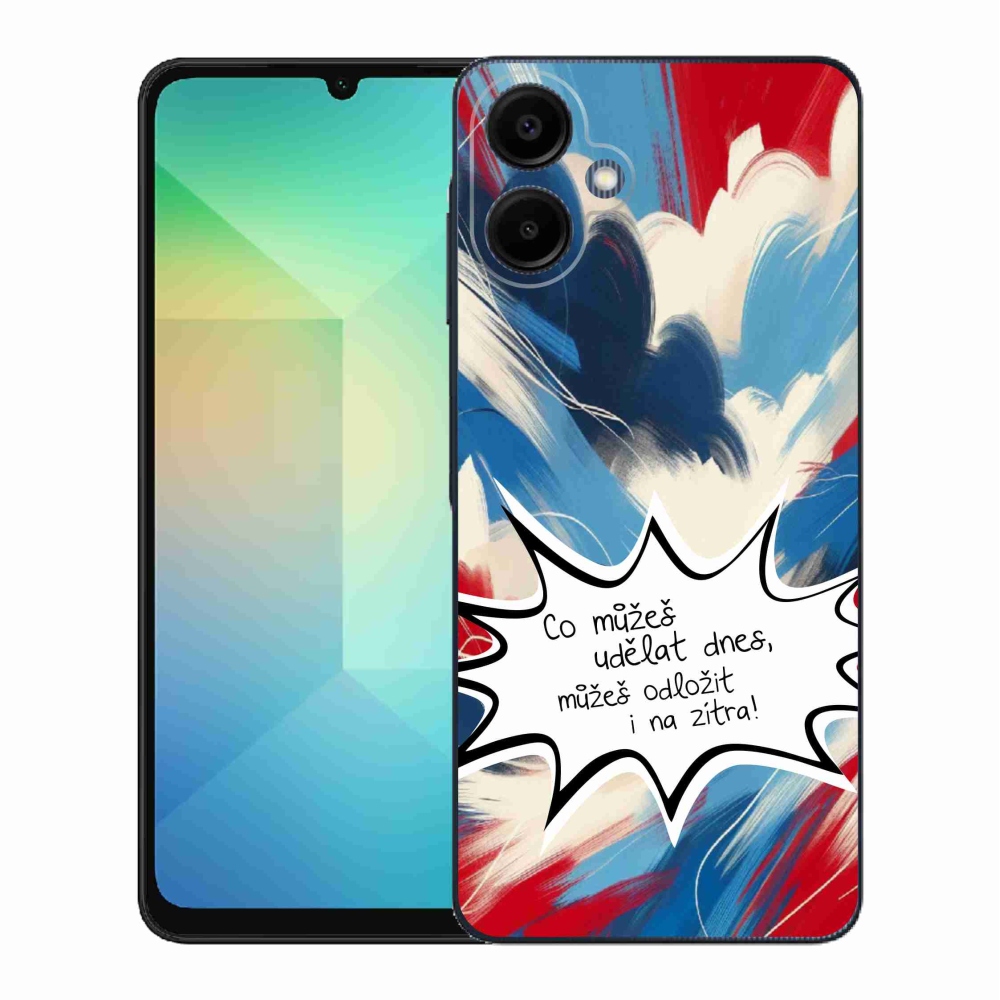 Gélový kryt mmCase na Samsung Galaxy A06 4G - vtipný text 9 biele pozadie